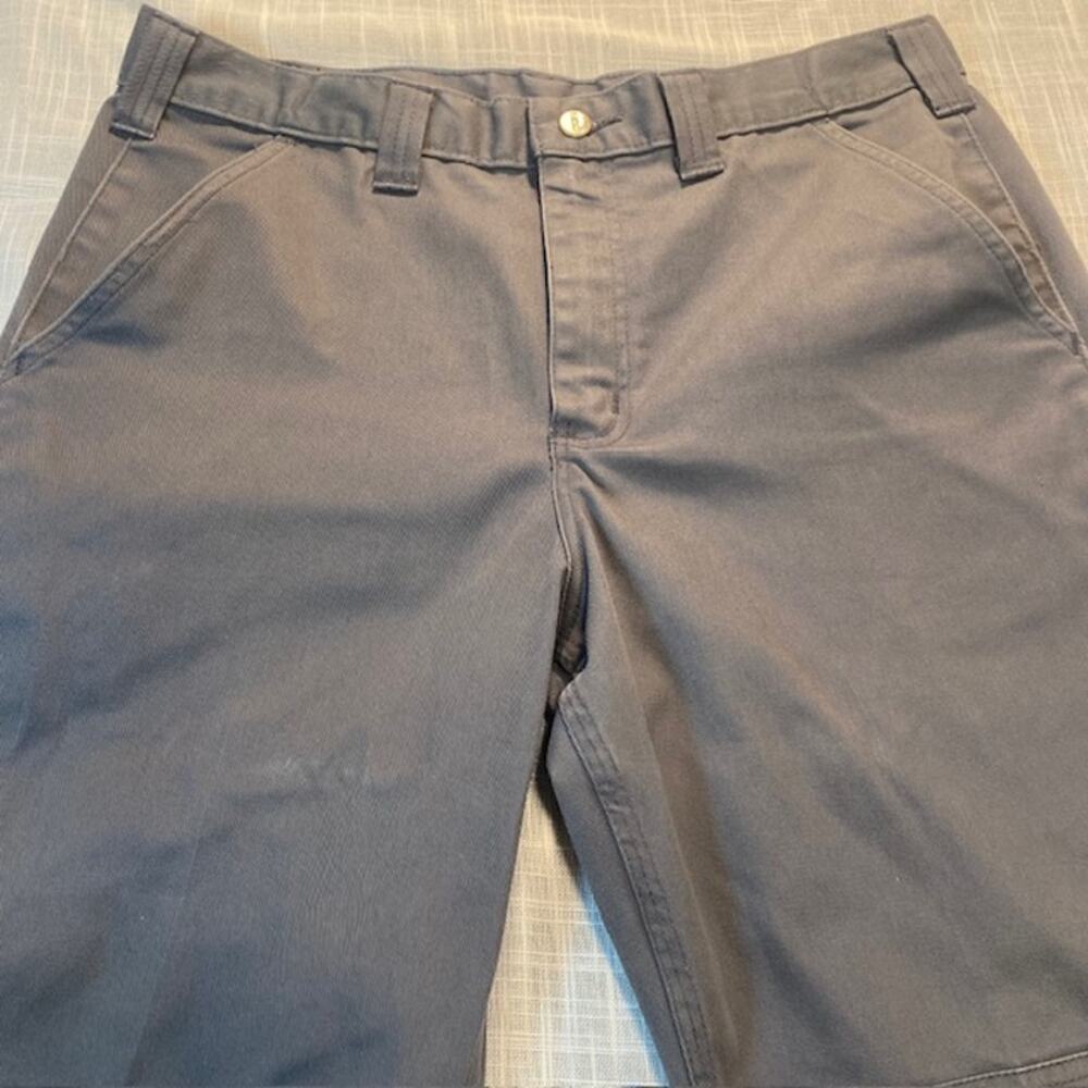 Y2K Carhartt Men Size 34x30 Blended Twill Gray Pants Slacks Ankle Length - Picture 2 of 6